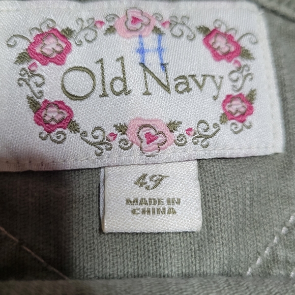 Old Navy Kids Olive Corduroy Overalls - Picture 2 of 3